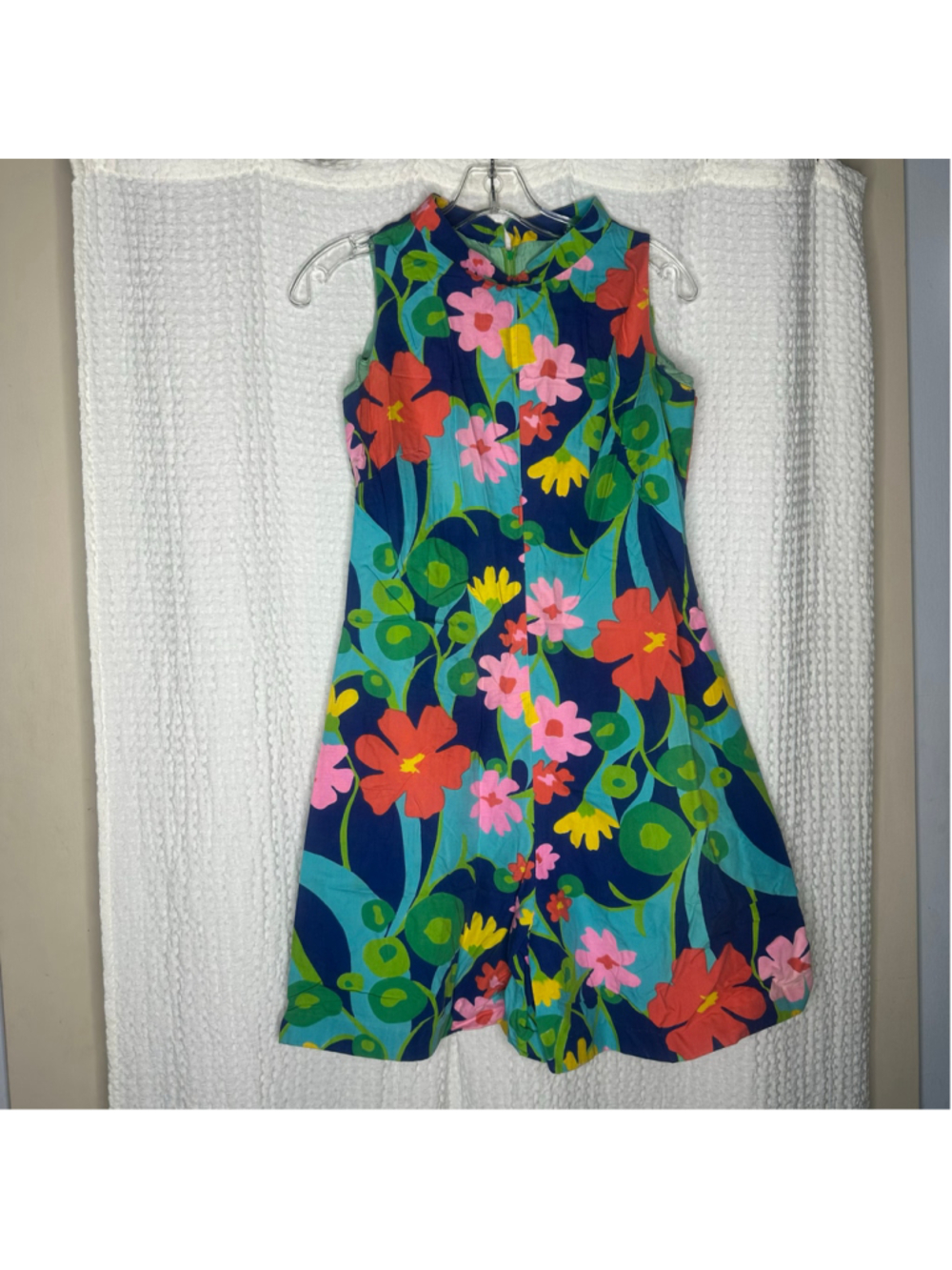 Women's Vintage Snyder-Craft Multicolor Floral Mini Sun Dress Size S